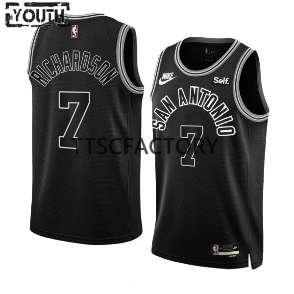 San Antonio Spurs Trikot Josh Richardson 7 Nike 2022-23 Classic Edition Schwarz Swingman - Kinder San Antonio Spurs Trikot Josh Richardson 7 Nike 2022-23 Classic Edition Schwarz Swingman - Kinder